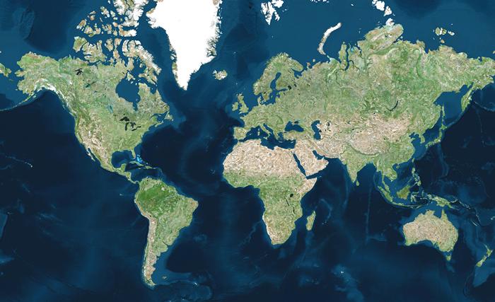 Спутниковые карты мира [для скачивания]