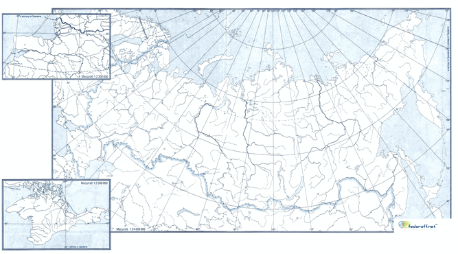 Контурная карта РФ по географии 8 класса