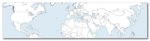 Контурная карта мира (универсальная векторная)