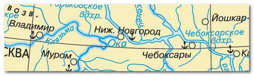 Карты бассейна реки Волги