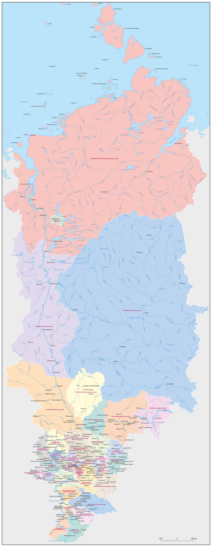Векторные карты Красноярского края для скачивания и печати AI SVG EPS Векторные карты Красноярского края для скачивания и печати AI SVG EPS