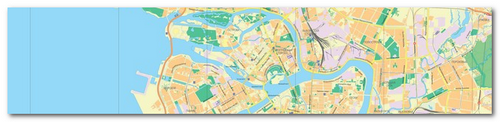 Векторная карта Санкт-Петербурга (КАД)
