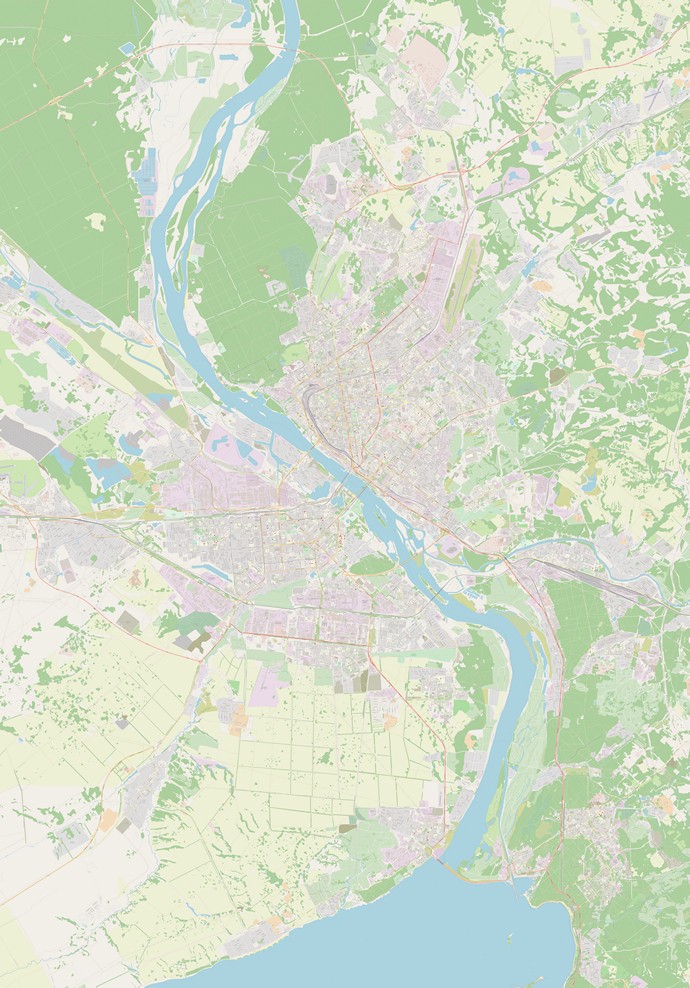 Карта Новосибирска 2024 года