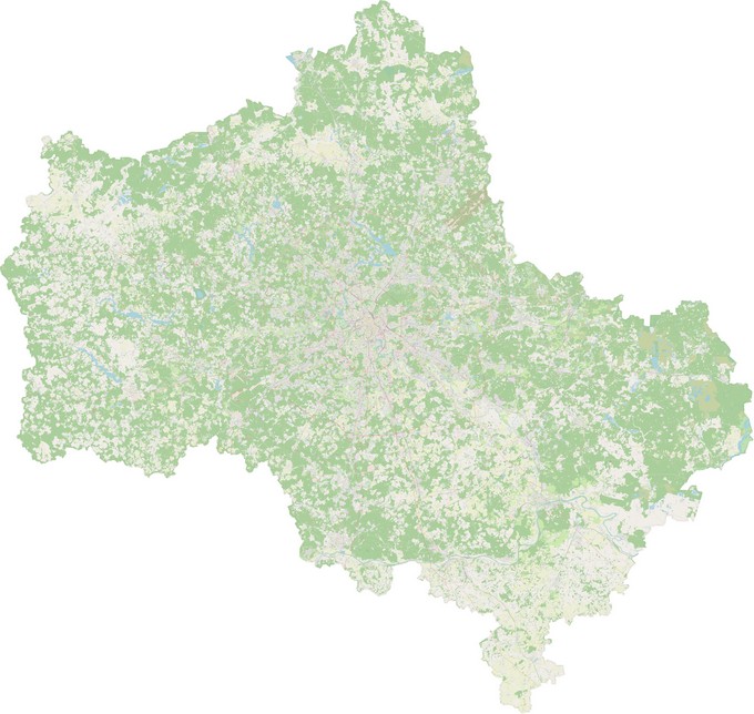 Карта Московской области 2023 года