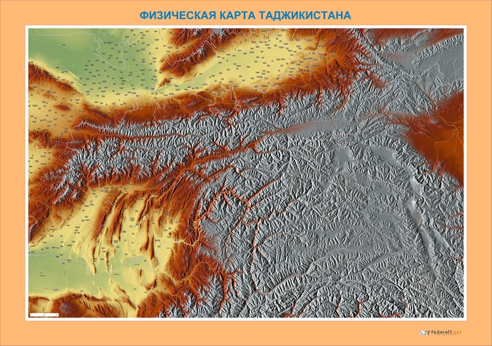 Карты Таджикистана