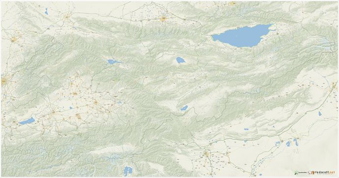 Подборка карт Кыргызстана на 2023 год для скачивания и печати AI SVG E