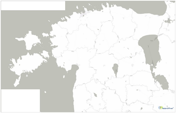 Контурная карта Эстонии