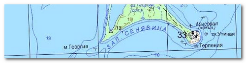 Топографическая карта Сахалина (2 Км)