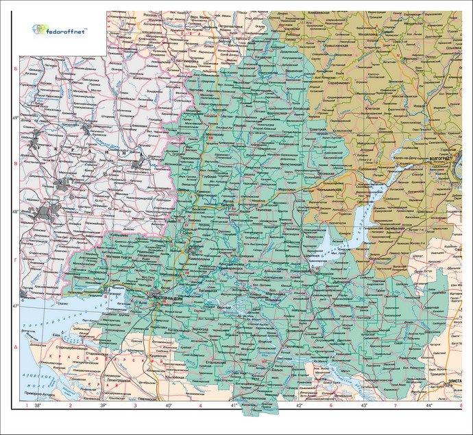 Карты Ростовской области