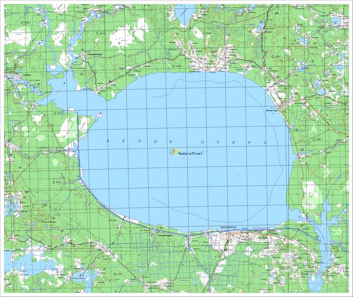 Карты Белого озера