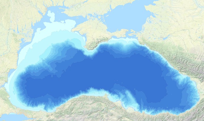 Гидрографическая карта Черного моря