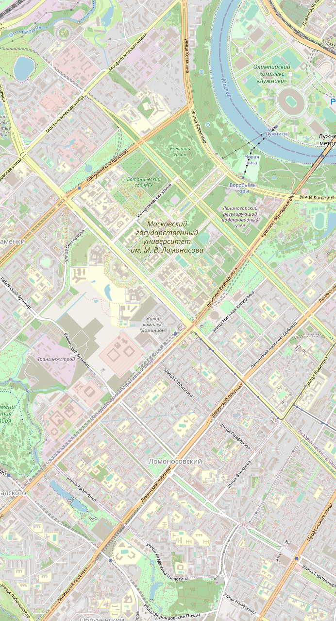 Карты ГФЗ Москва