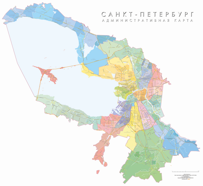 Карта СПБ-АФ [Районы города Санкт-Петербурга]