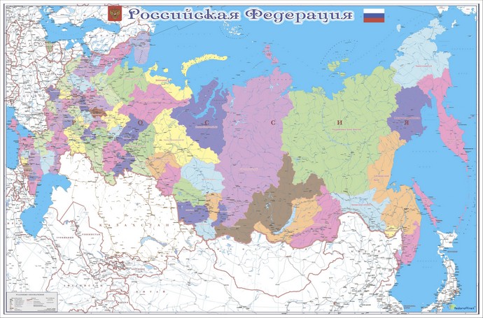 Карта регионов России