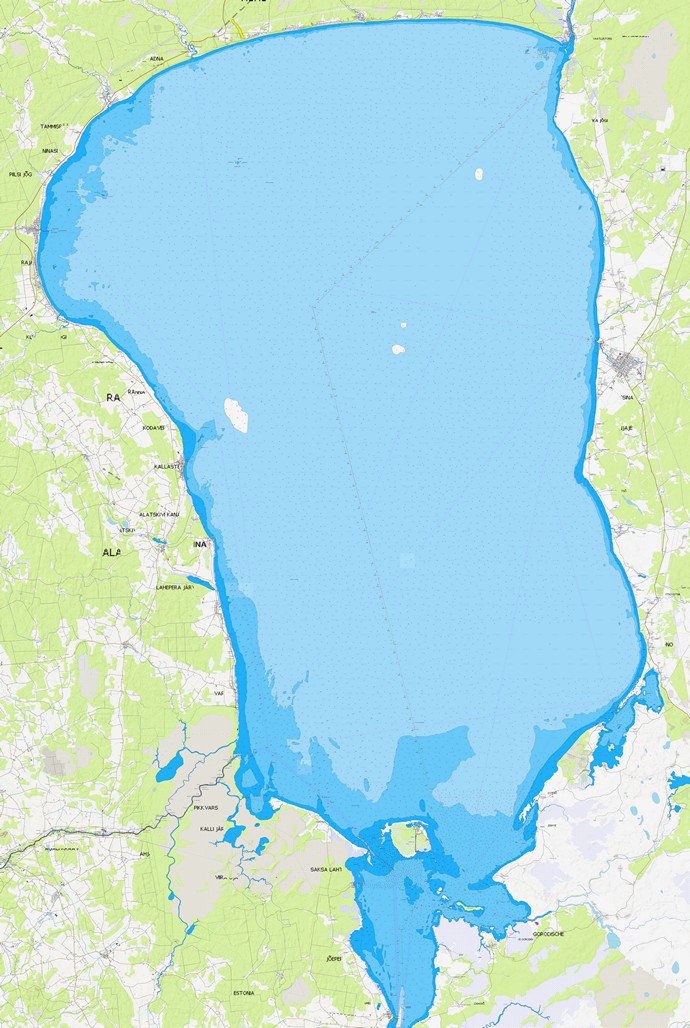 Карты Чудского озера