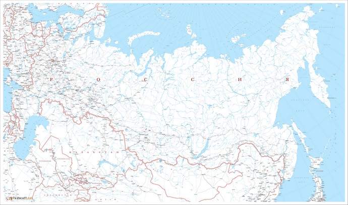 Бланковая карта РФ