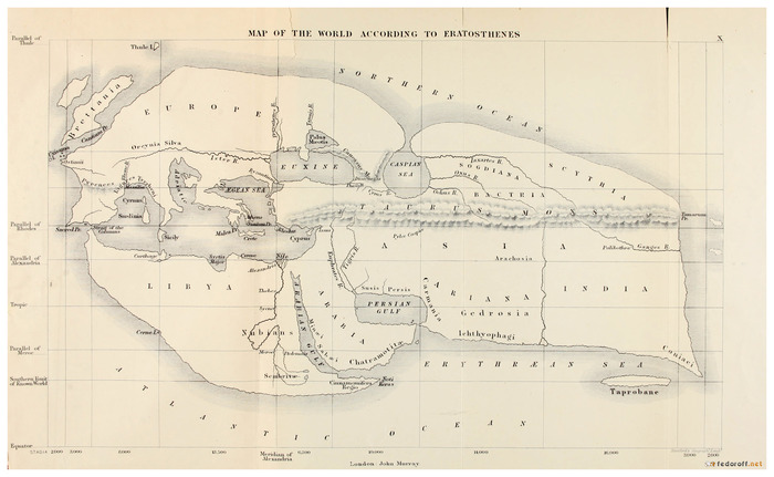 Карты мира Эратосфена