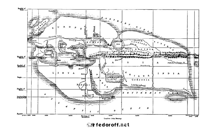 Карты мира Эратосфена