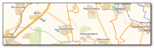 Подробная карта Донецкой области