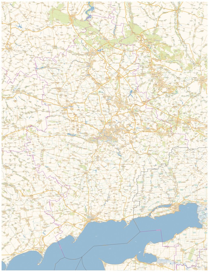 Подробная карта Донецкой области