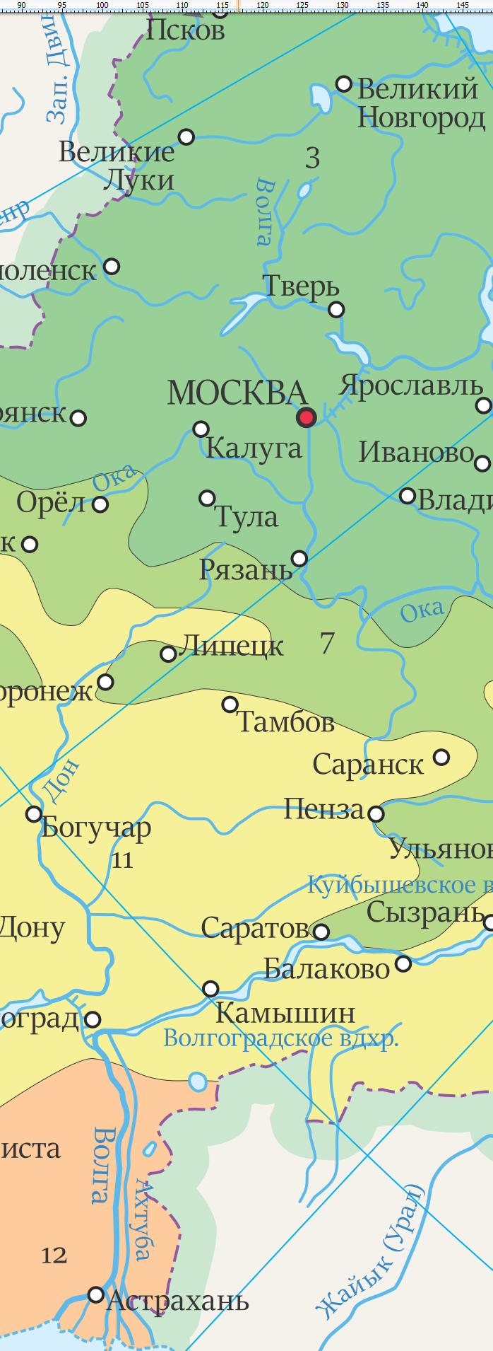 Карта природных зон России 8 класса