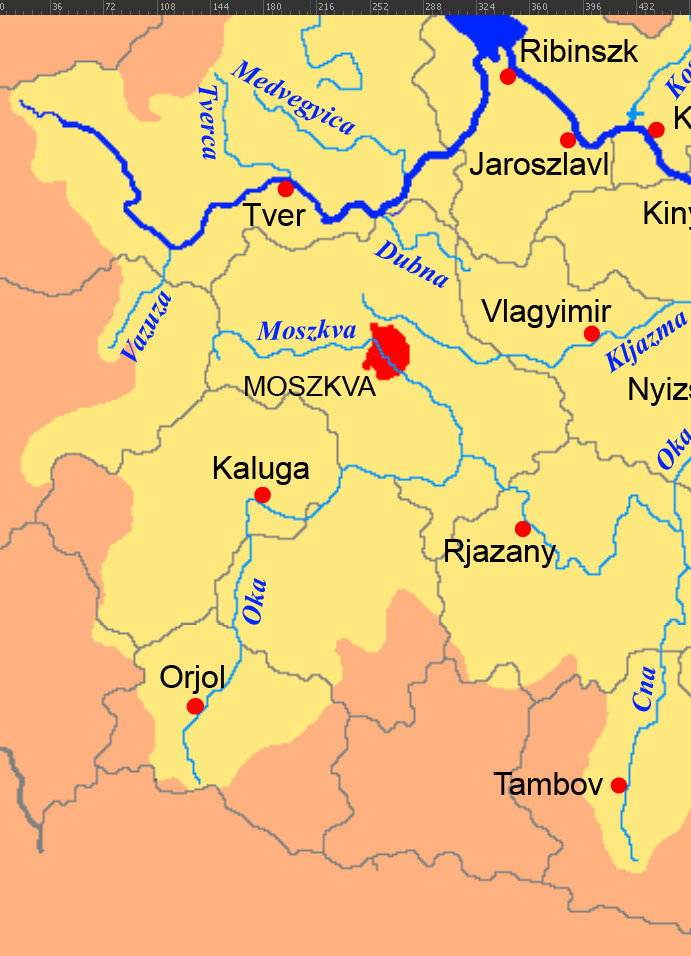 Карта реки Волга, Каспийское море, ближайшие города