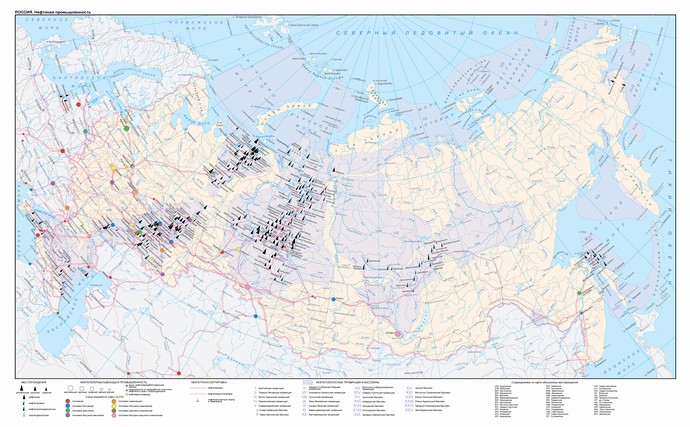 Карты нефтепроводов России