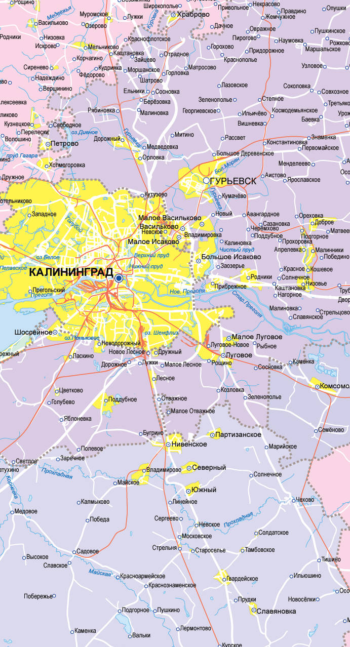 Карты Калининградской области