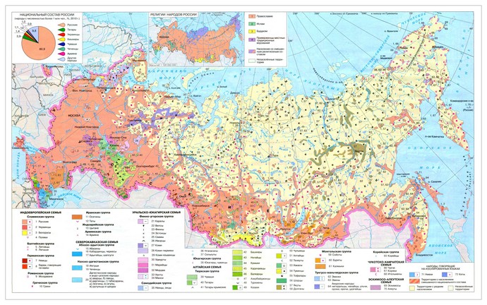 Карта народов РФ