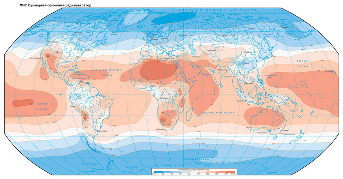 Климатические карты мира