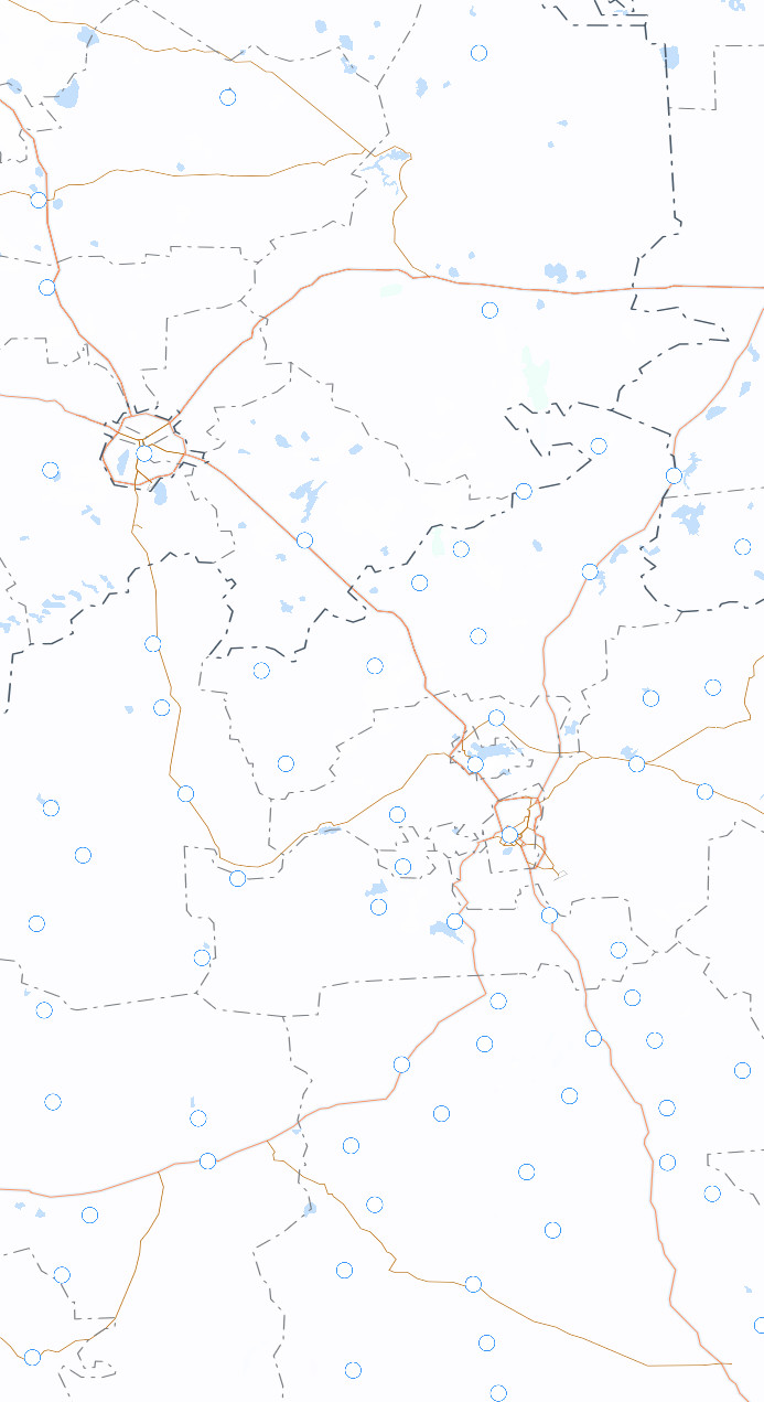 Большая контурная карта Казахстана БККК