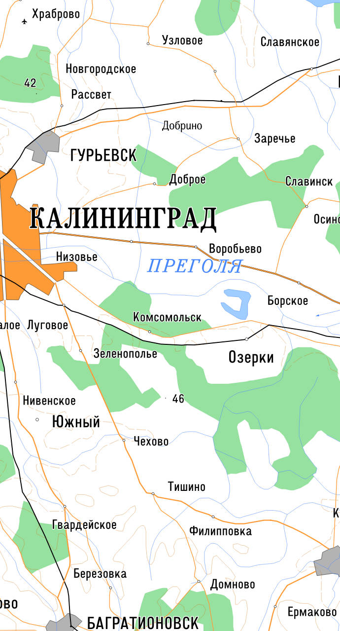Карты Калининградской области