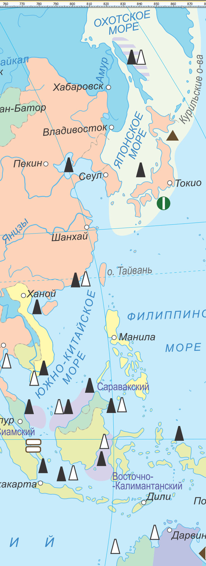 Карта ресурсов мирового океана Мир-ВР