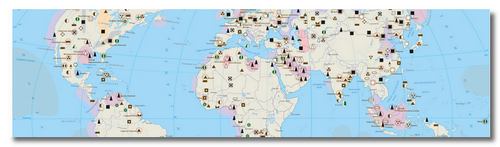 Векторная карта минеральных ресурсов Мир-МР