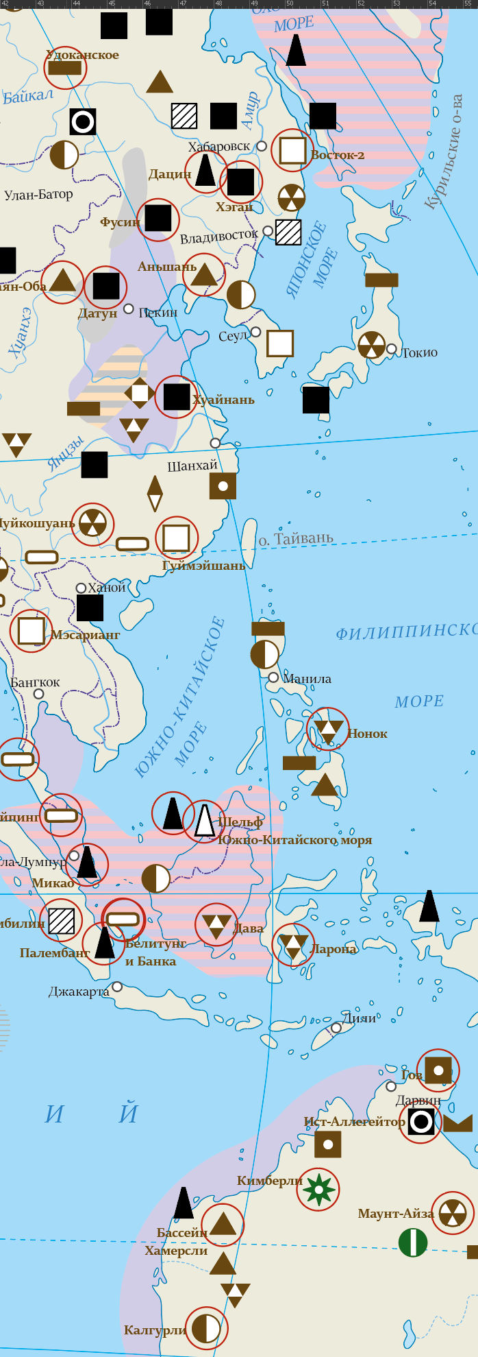 Векторная карта минеральных ресурсов Мир-МР