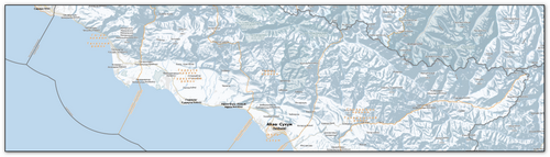 Административная карта Абхазии