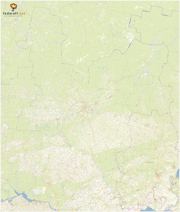 Карты Кировской области