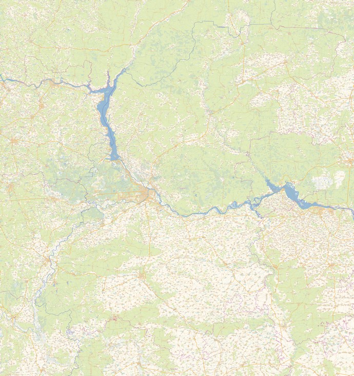 Большая карта Нижегородской области БКНГО