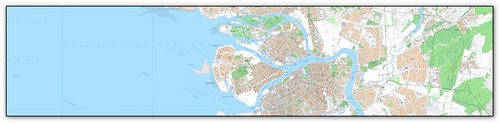 Топографическая карта Санкт-Петербурга (250 м)