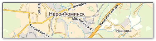 Подробная карта Московской области