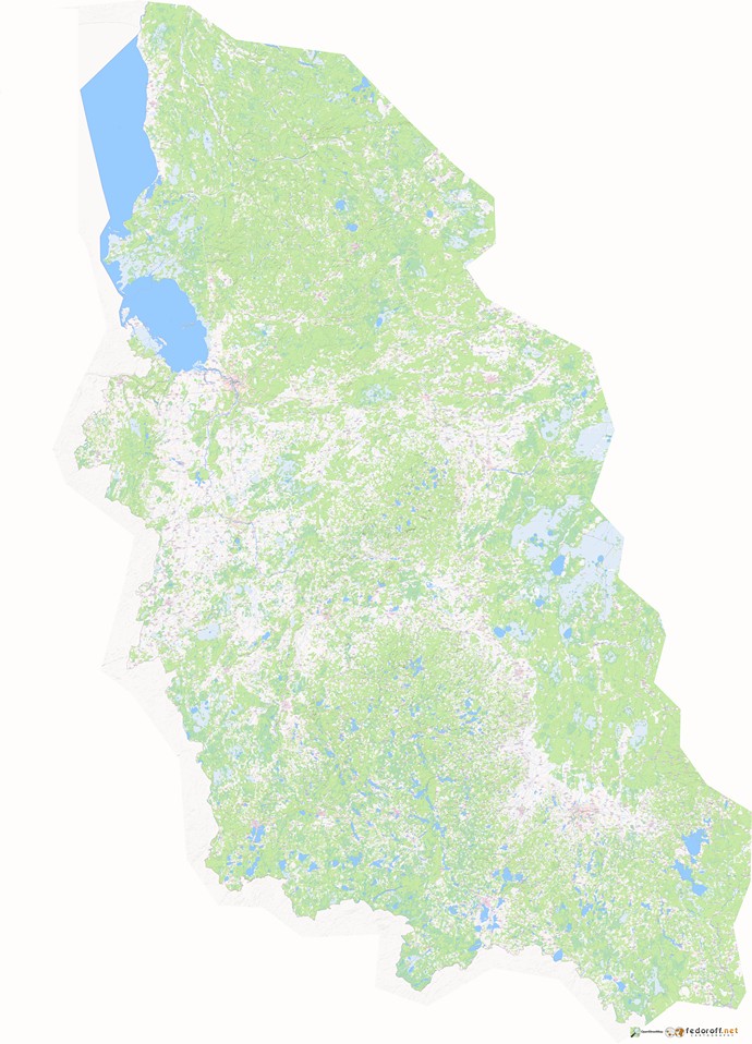Подробная карта Псковской области