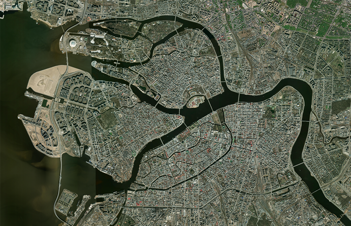 Спутниковая карта Санкт-Петербурга СПБ-СЦ z18 Р25