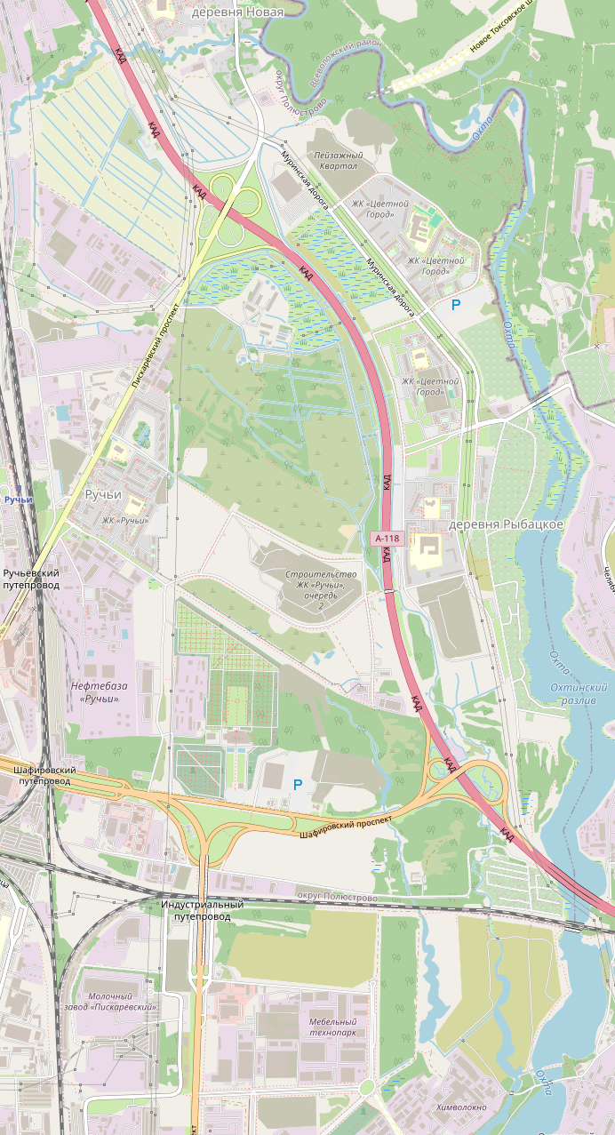 Подробная карта Санкт-Петербурга