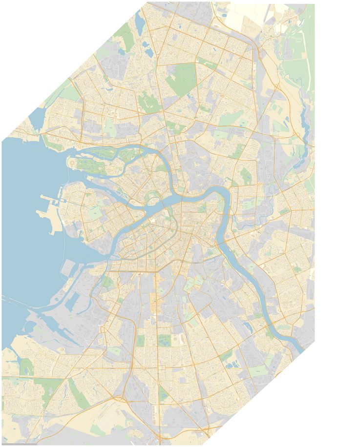 Карта Санкт-Петербурга А0