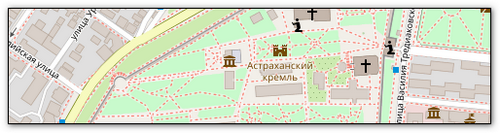 Подробная карта Астрахани