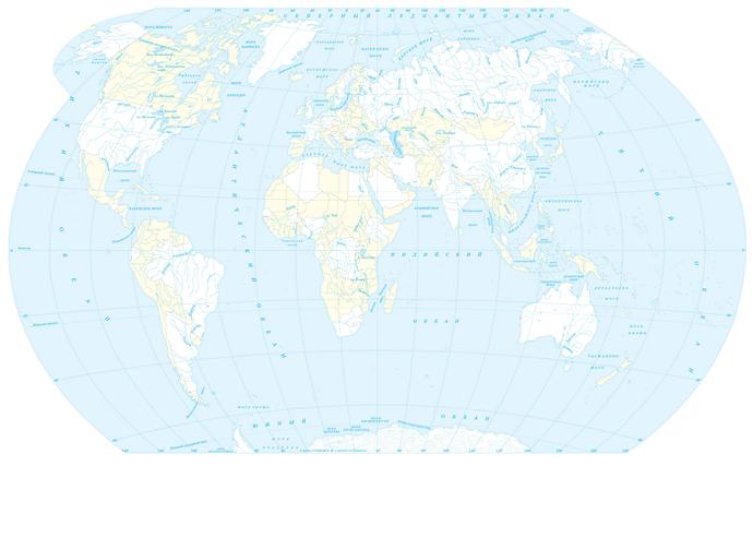 Векторная карта-схема Мира