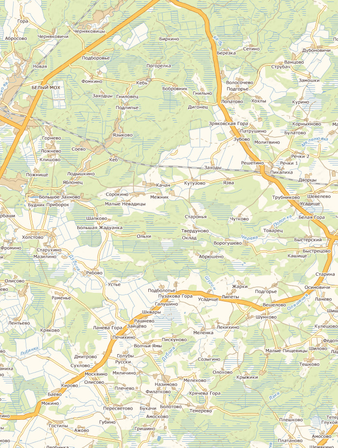 Карта Псковской области А1