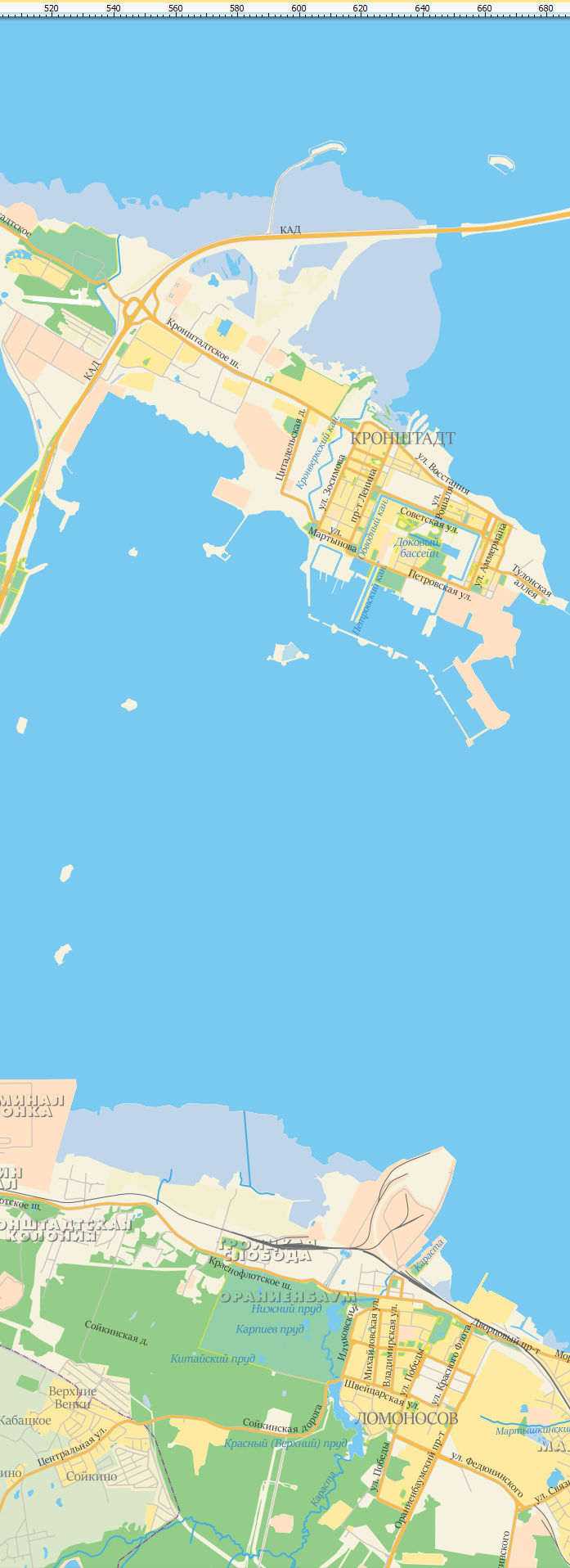 Векторная карта ГФЗ Санкт-Петербурга СПБ-У