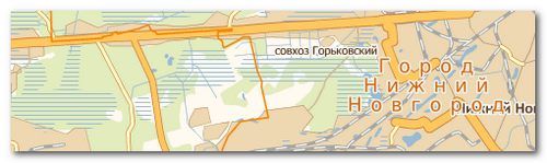 Большая карта Нижегородской области БКНГО