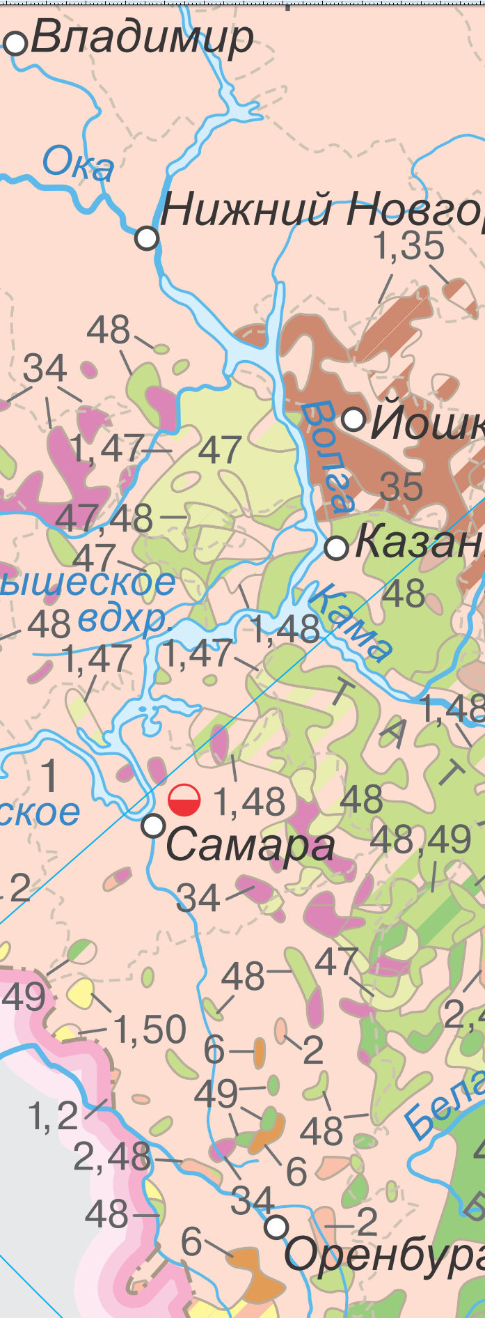 Карта народов России
